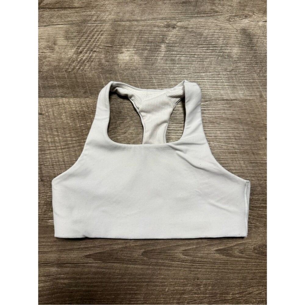 Athleta Girl White Sports Bra Size Small